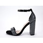 Lily Dressy Heel - Black/Gun