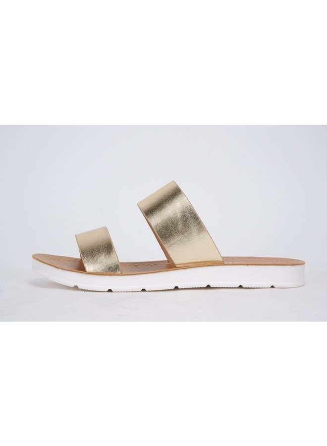 Occupy Comfy Sandals - Gold - GLITTER FASHION