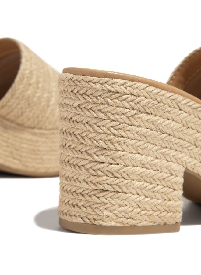 Bertha Espadrille Platform - Lt Tan