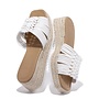 Uranus Wedge Sandals - White