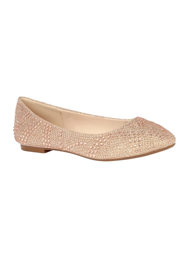 Baba-87 Dressy Flats - Rose Gold