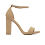 Shiner Casual Heels - Nude Nubuck
