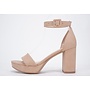 Century Casual Heel - Nude Nubuck