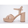 Slope Casual Heel - Nude Nubuck
