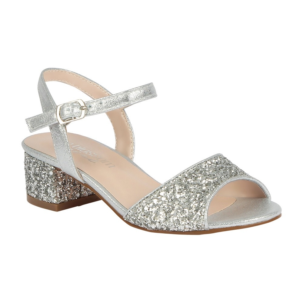 K-Brenda-8 Girl Heel - Silver - GLITTER FASHION