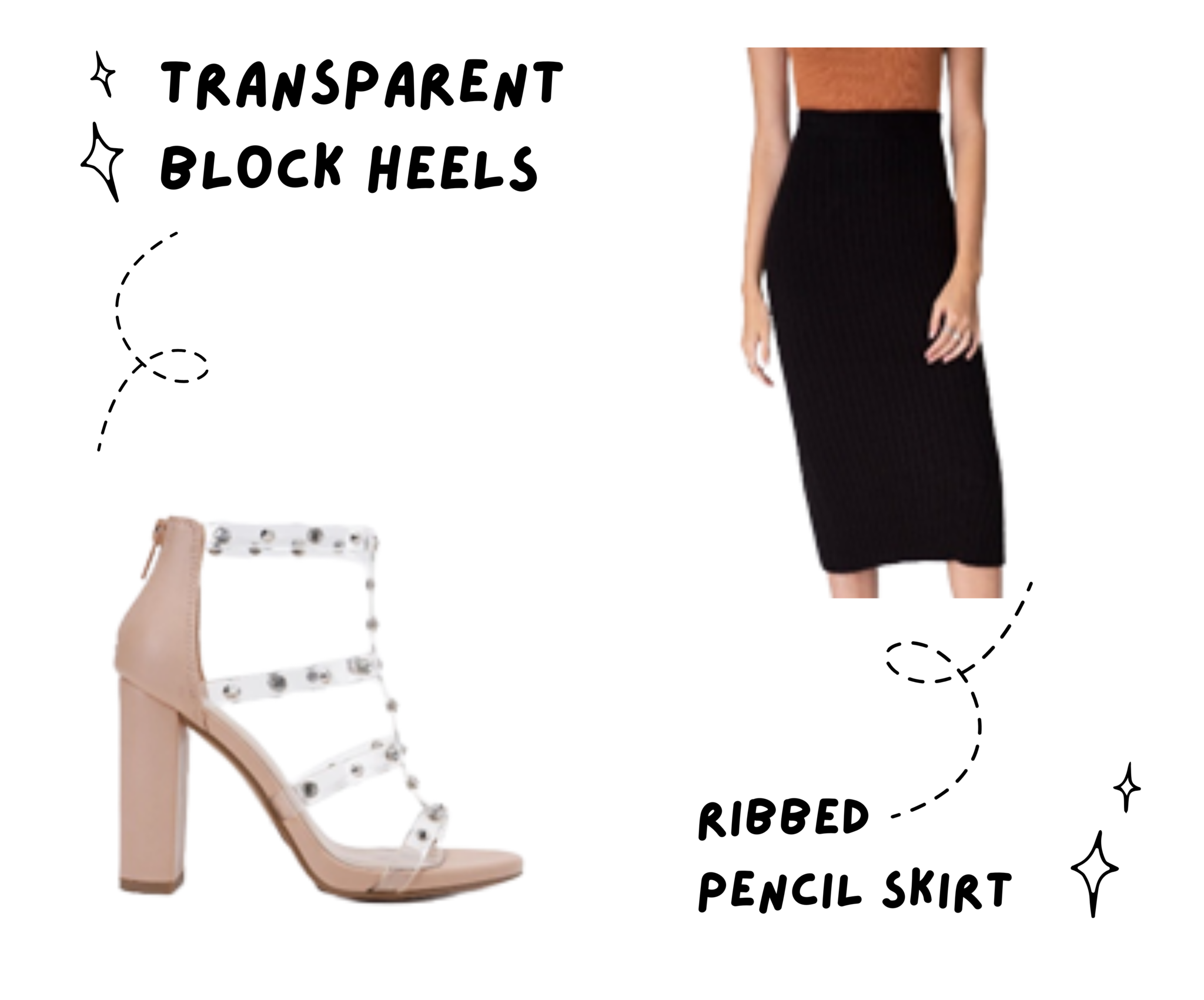 Ribbed Pencil Skirt