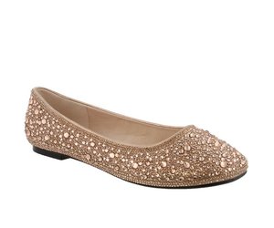 rose gold flats for women