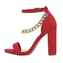 Beads Casual Heel - Lipstick Nubuck