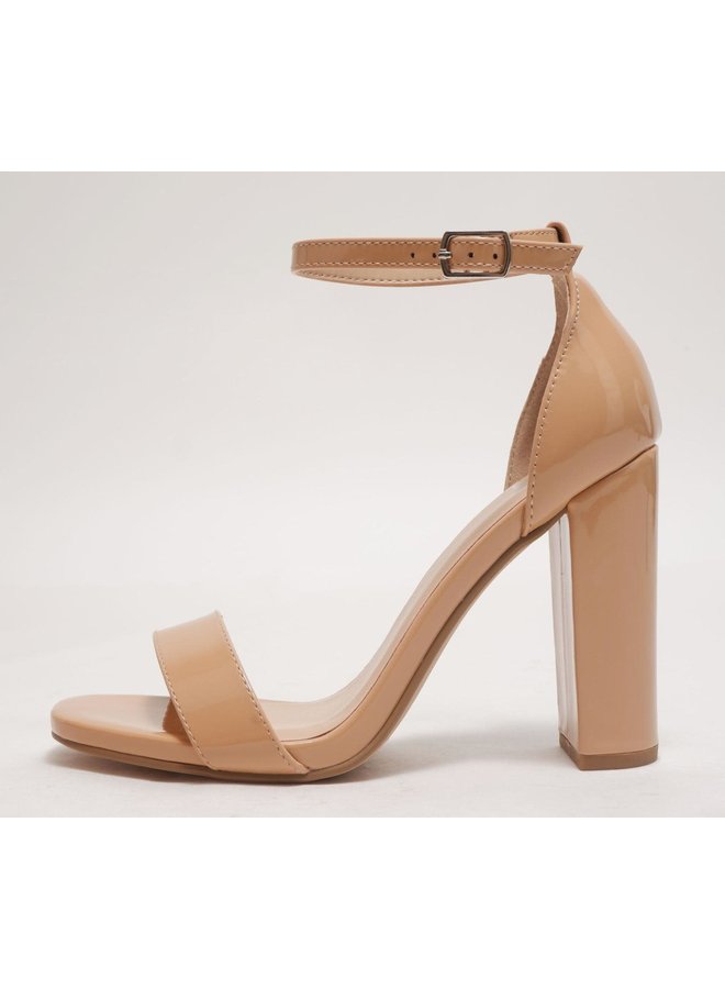 The Emilio Lace Up Heel In Camel • Impressions Online Boutique
