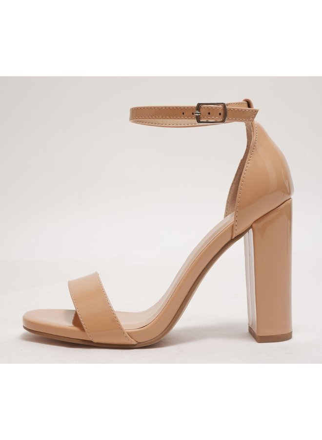 Resenda Casual Heels - Camel Patent