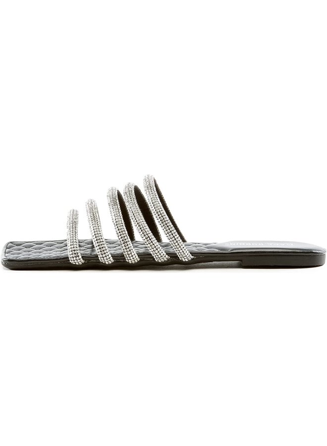 Ancora Flat Sandals - Black