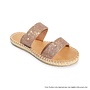 Deedee Flat Sandals - Rose Gold