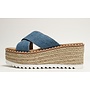 Height Platform Sandals - Blue Denim