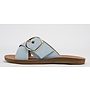 Graphic Comfy Sandals - Blue Nubuck
