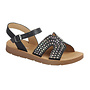 Rebound-36 Flat Sandal - Black