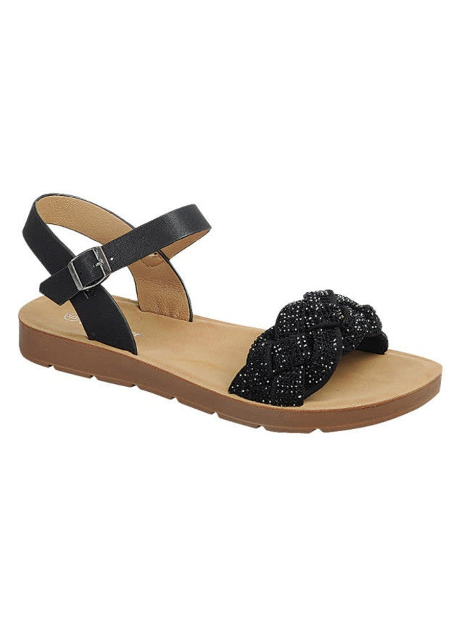 Reform Flat Sandal - Black