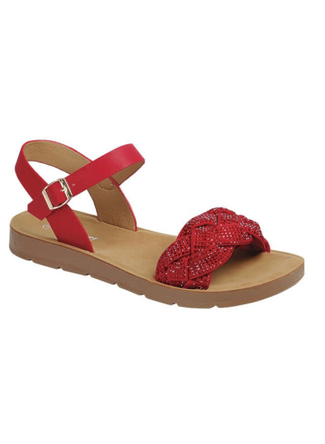 Reform Flat Sandal - Red