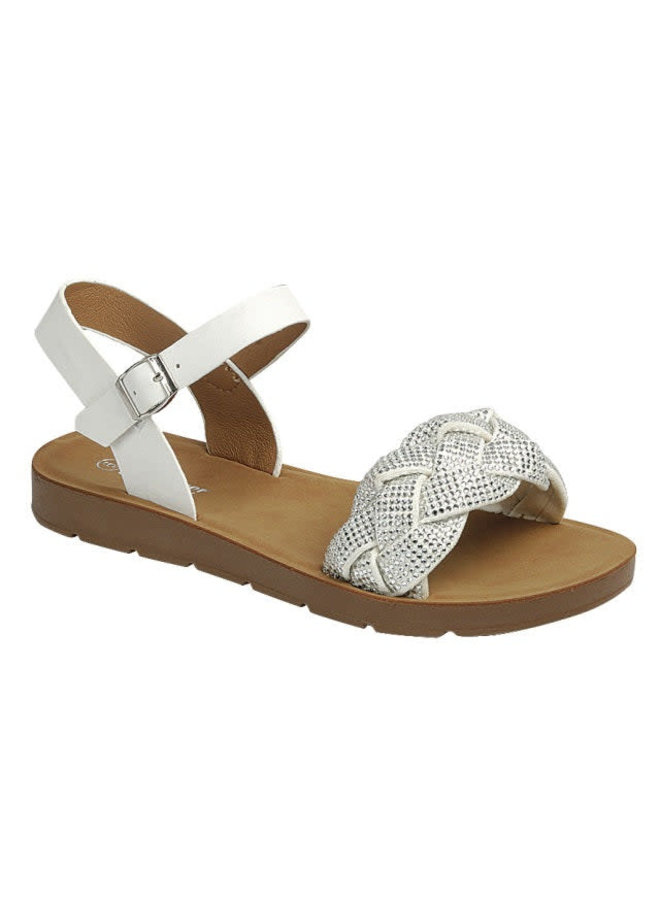Reform Flat Sandal - White