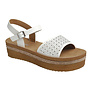 Tracy Platform Sandals - White