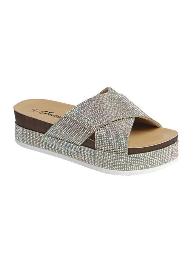 Lajolla-80 Platform Sandals - Champagne