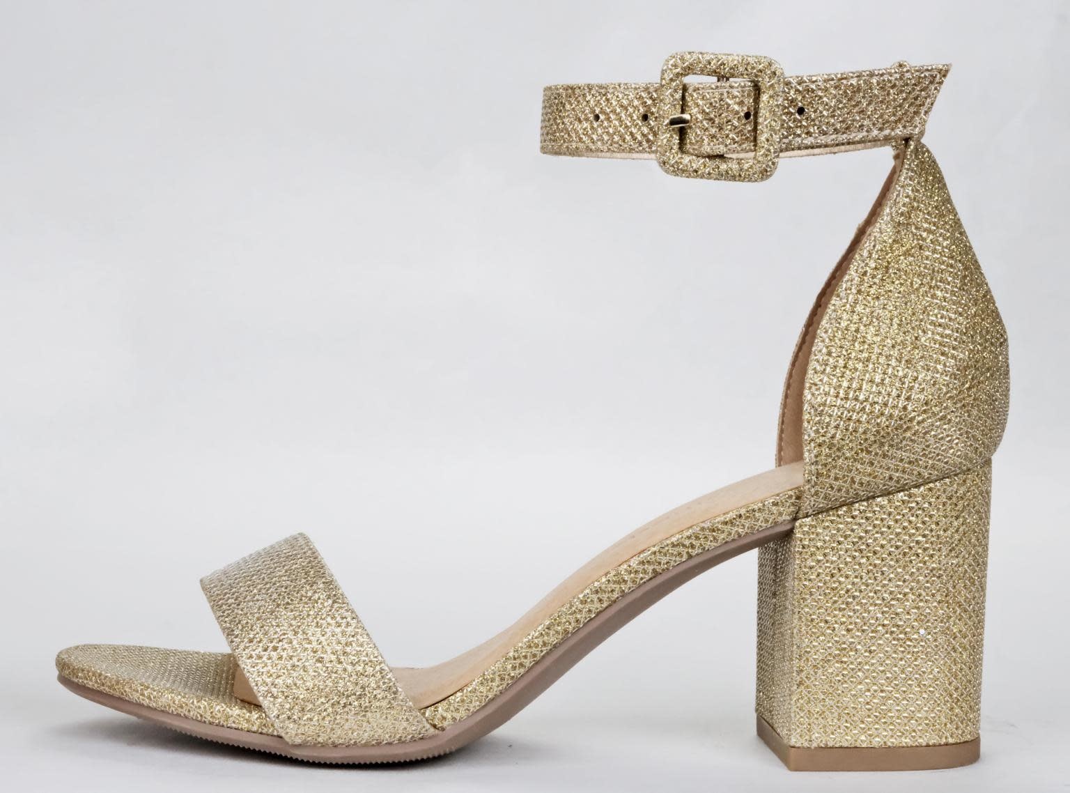 Cake Shine Casual Heels L Gold Shimmer