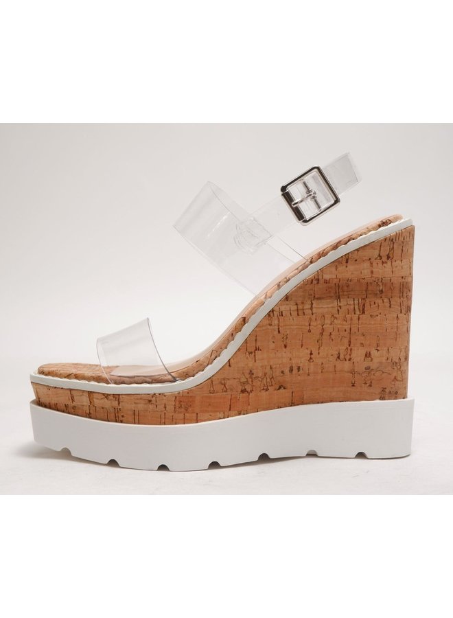 Augusta Flat Sandals - Clear