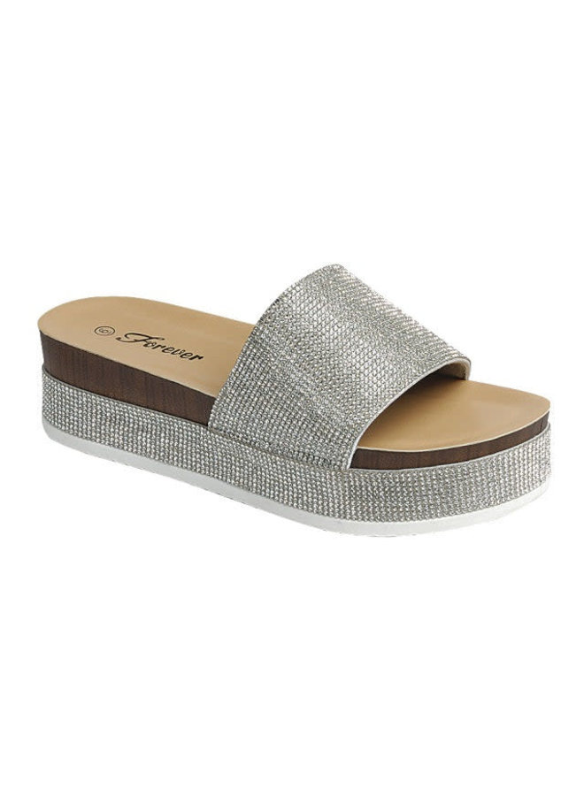 Divine Platform Sandals - Silver