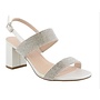 Alba-2 Dressy Heel - White Shimmer