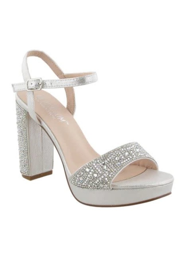 Peace Dressy Heels -Silver Shimmer