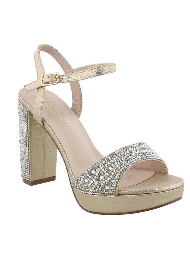 Peace Dressy Heels -Nude Shimmer