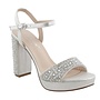 Peace Dressy Heels -Silver Shimmer