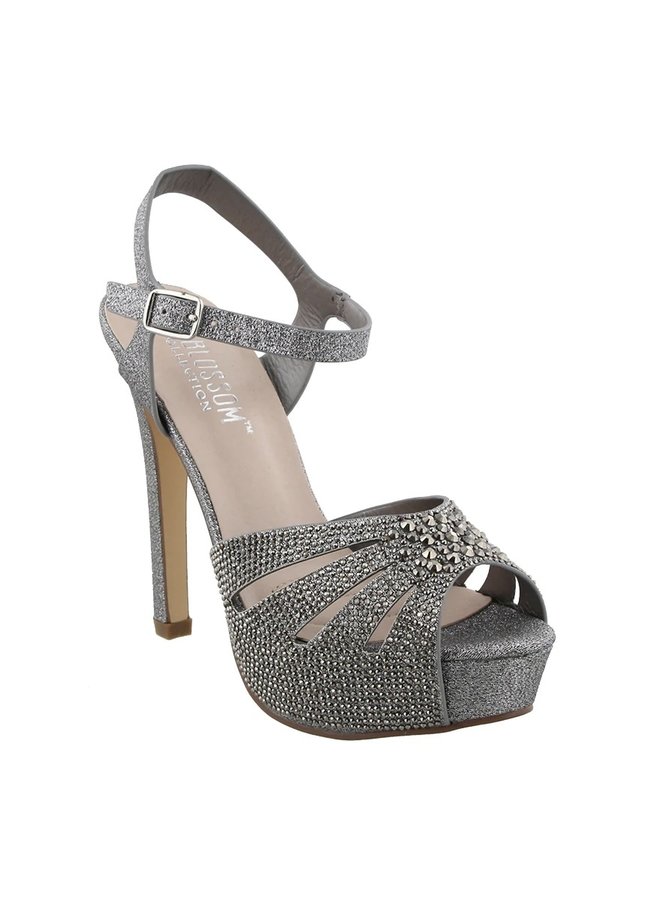 Vinci Dressy Heels - Pewter Sparkle