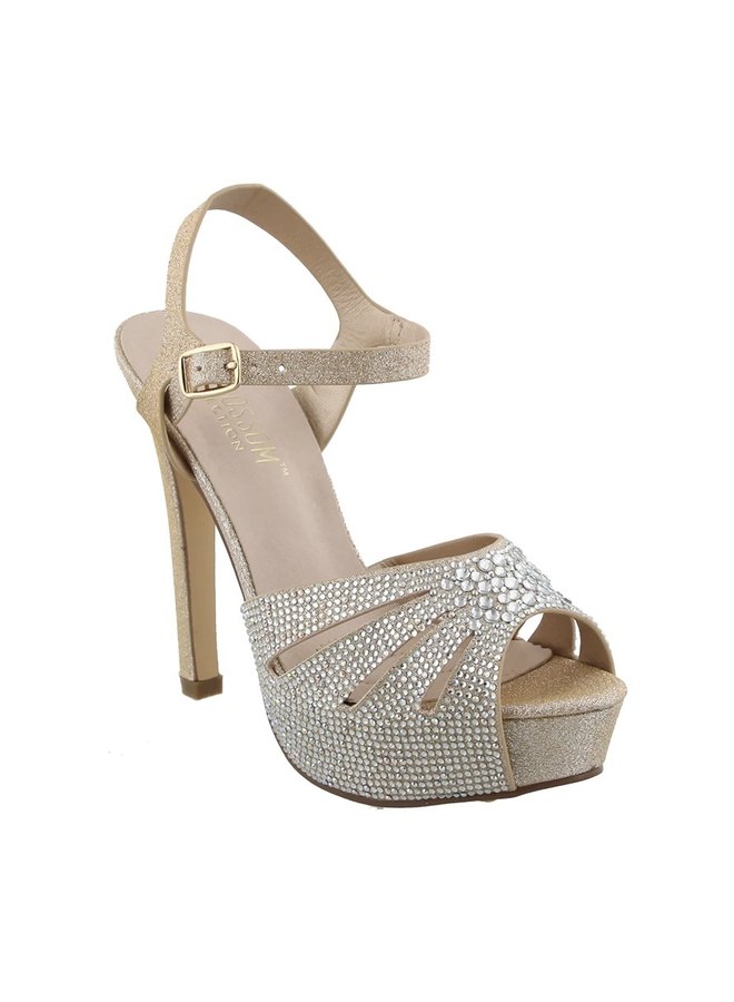 Vinci Dressy Heels - Nude Sparkle