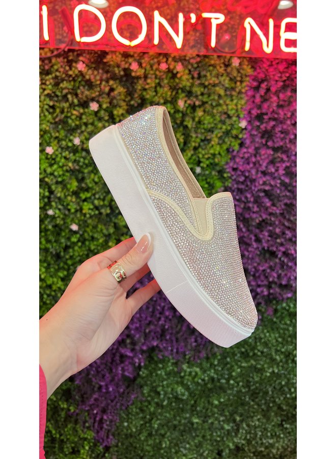 Pauline-4 Dressy Sneaker - Nude Canva