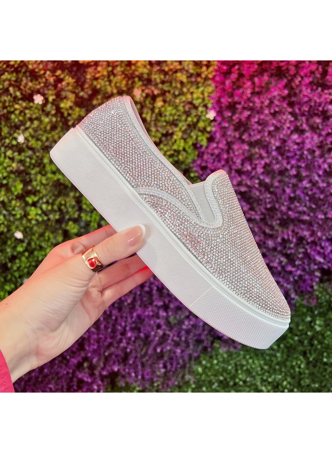 Pauline-4 Dressy Sneaker - Silver Canva