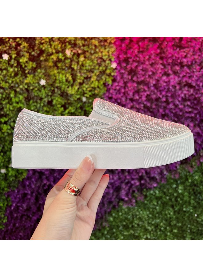 Pauline-4 Dressy Sneaker - Silver Canva