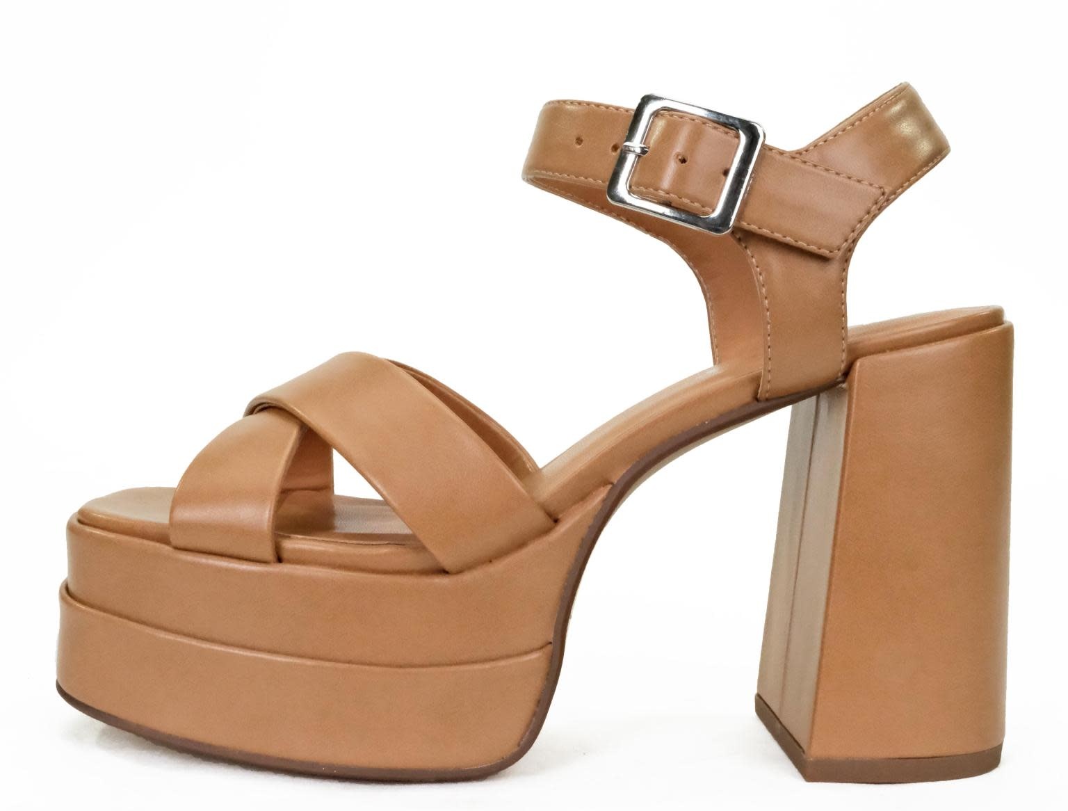 Chloé Duo Color Open Toe Ankle Strap Sandals Camel Nude 42