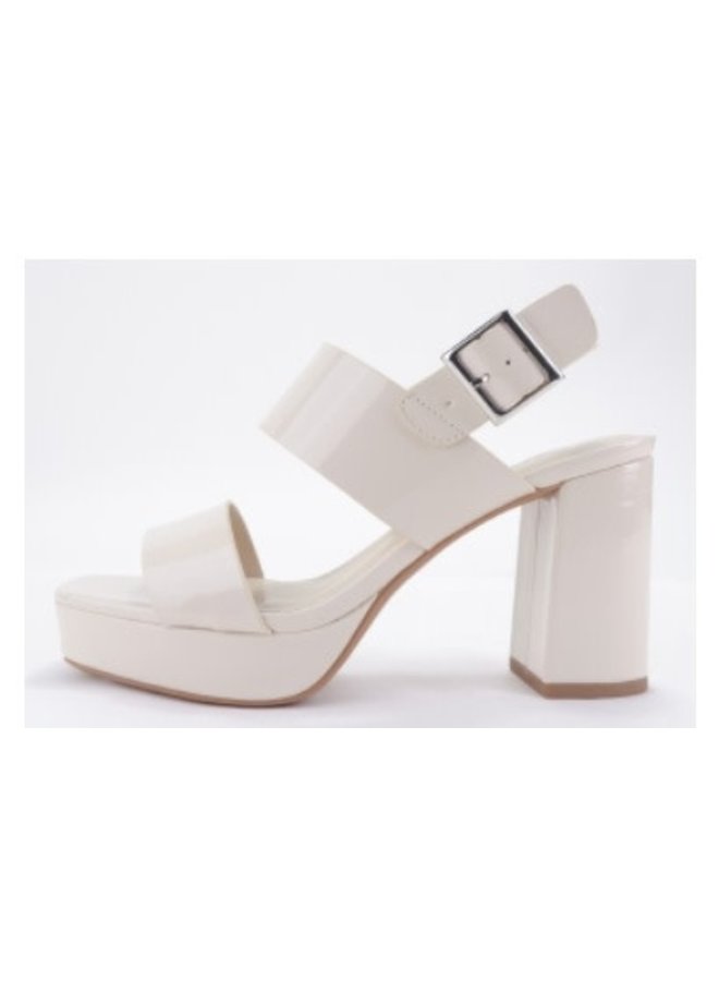 Magaly Casual Heels - Bone Patent