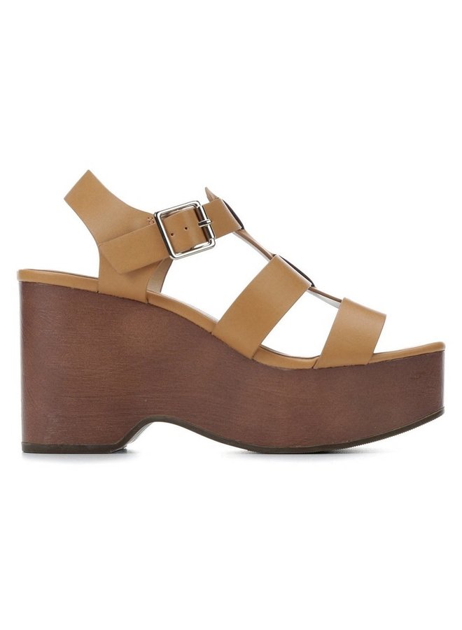 Rumble Wedge Sandal - Blond Pu