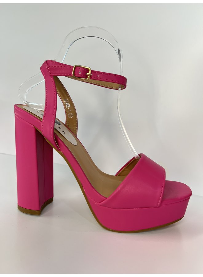 Anaidd Casual Heel - Fuchsia Pu