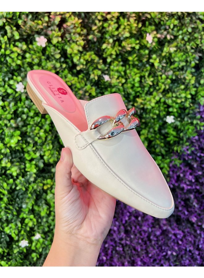 Bytime Casual Flat - Bone Pu