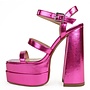 Dollz Casual Heel - Fuchsia Metallic Pu