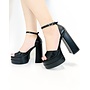 Kissme Casual Heel - Black Pu