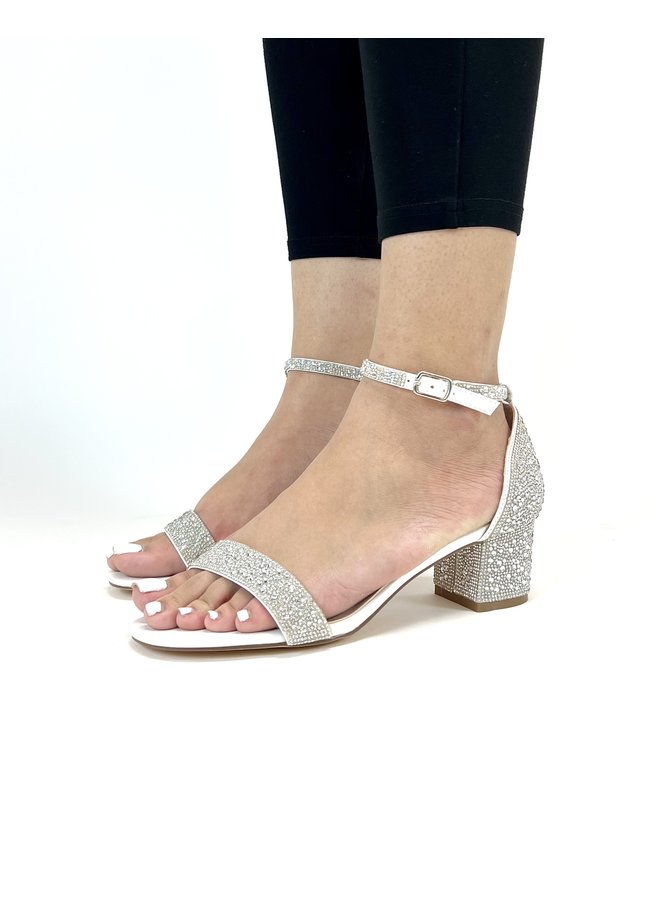 Annie-61s Dressy Heel - White Shimmer