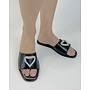 Alta-58 Flat Sandals - Black Pu
