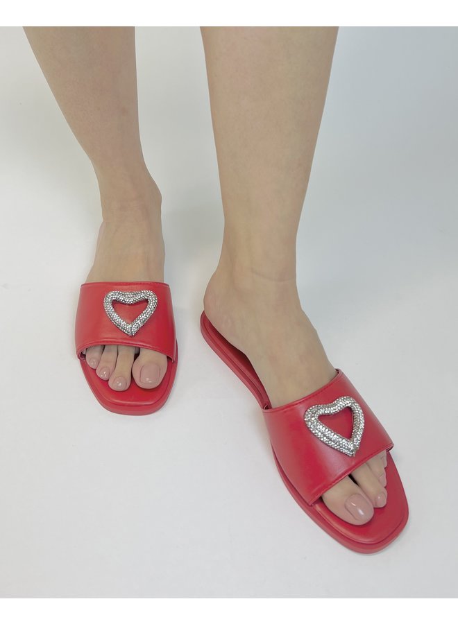 Alta-58 Flat Sandals - Red Pu