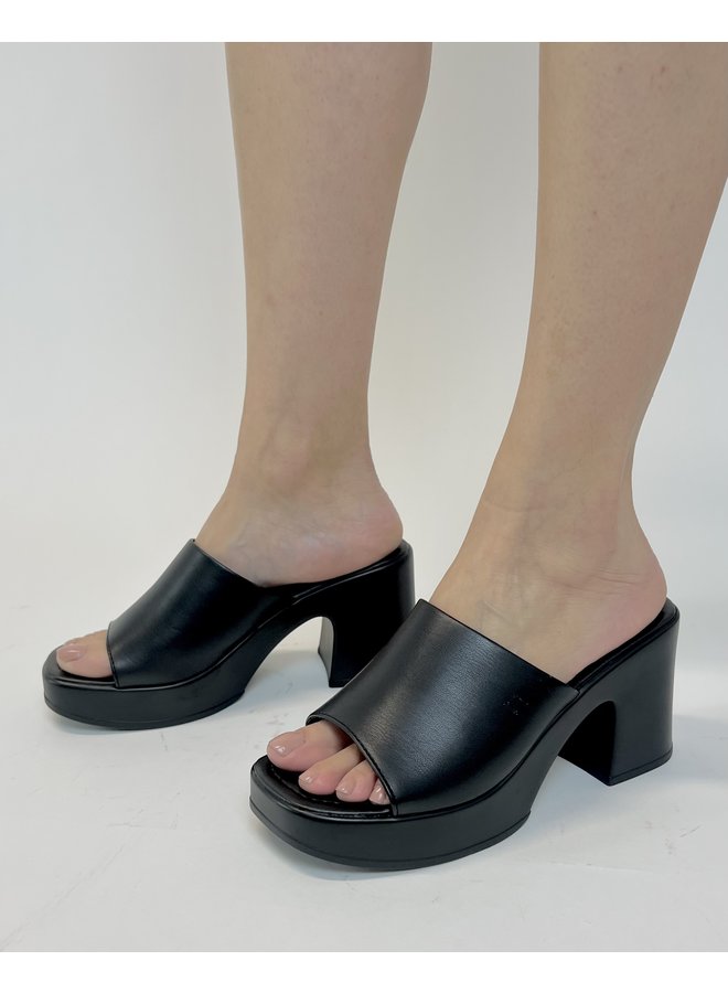 Typo Platform Sandals - Black Pu
