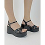Tecno Dressy Sandals - Black Pu