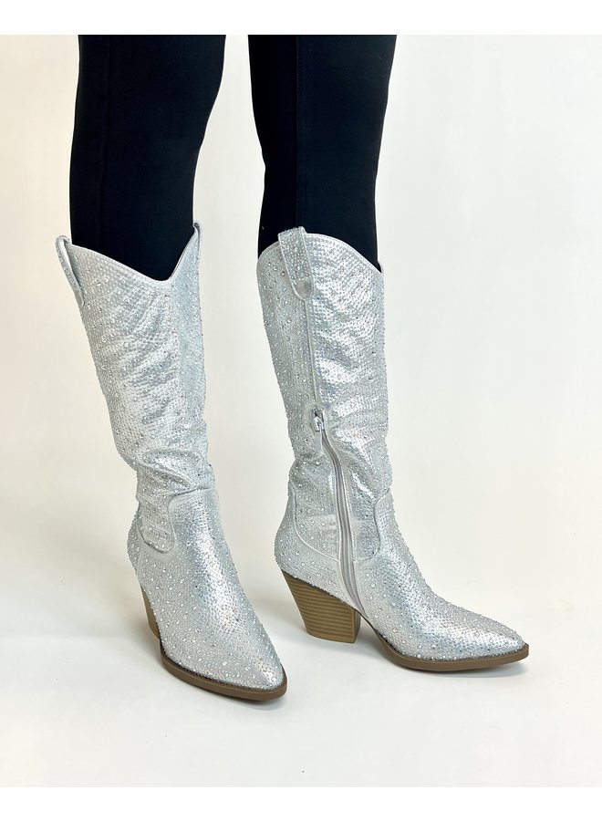 River-11 Dressy Boots - Silver