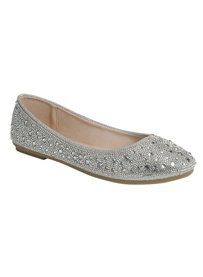 Mariana-25 Dressy Flat - Silver